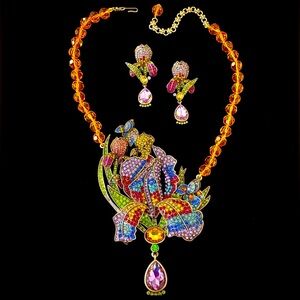 Heidi Daus Multicolor Floral Necklace Set